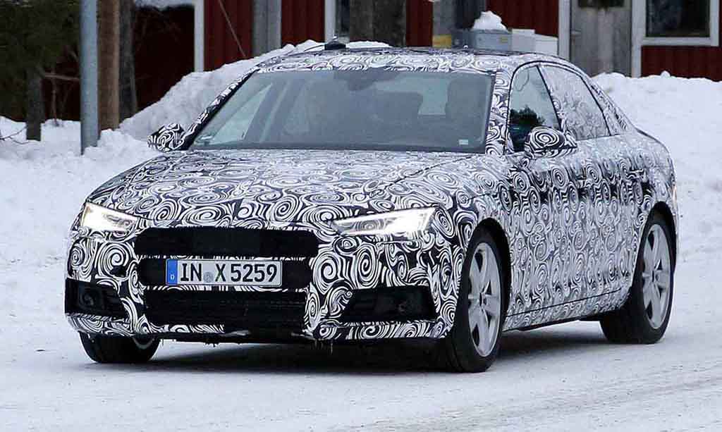 Spy Shots 2017 Audi A4 Front View